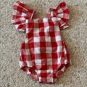 Adorable summer gingham outfit